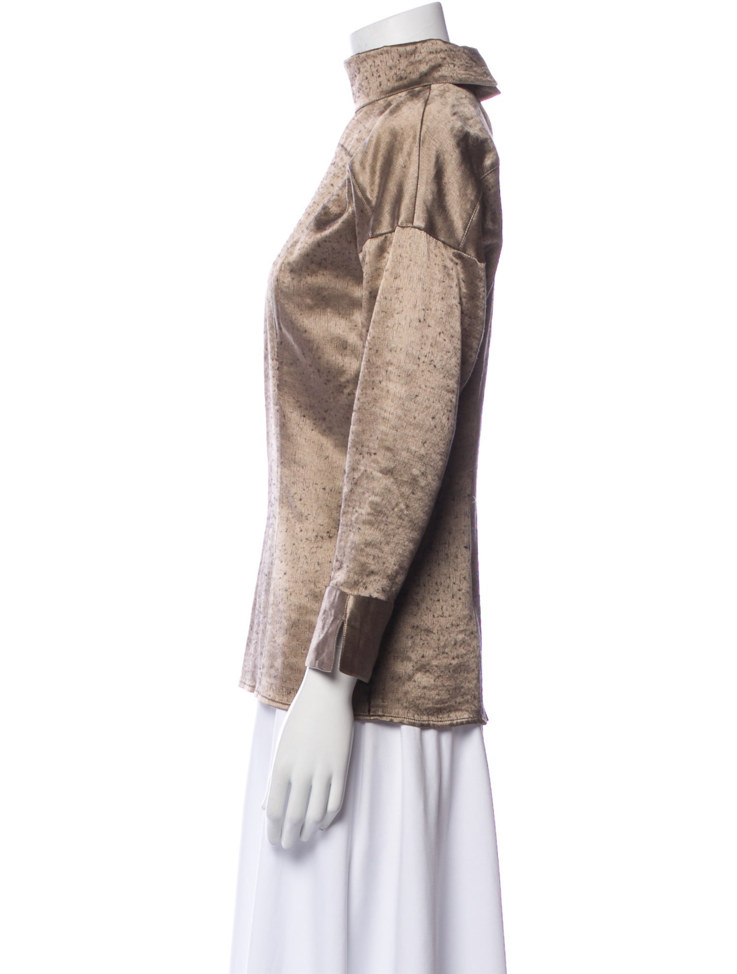 Gianfranco Ferre Wool Mock Neck Sweatshirt