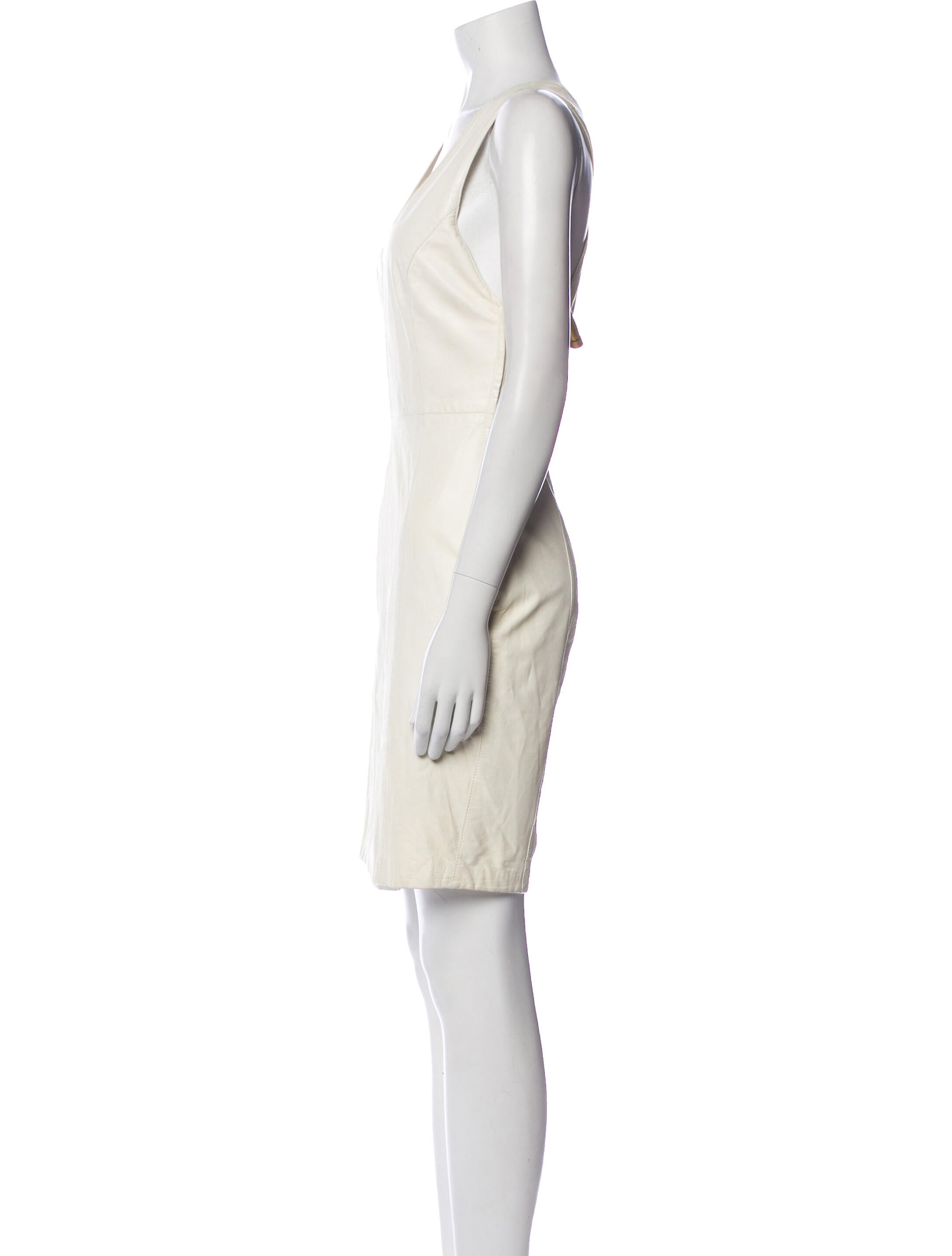 Gianfranco Ferre Scoop Neck Knee-Length Dress