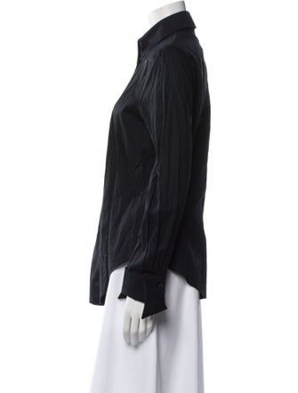 Gianfranco Ferre Long Sleeve Button-Up Top