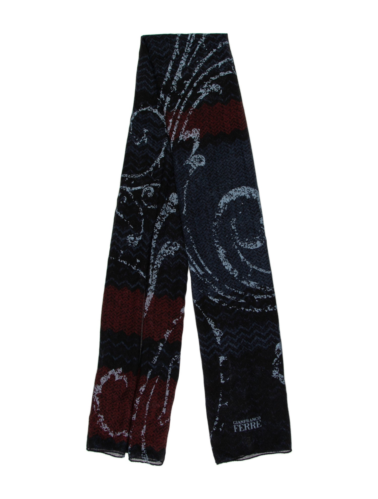 Gianfranco Ferre Silk Printed Scarf