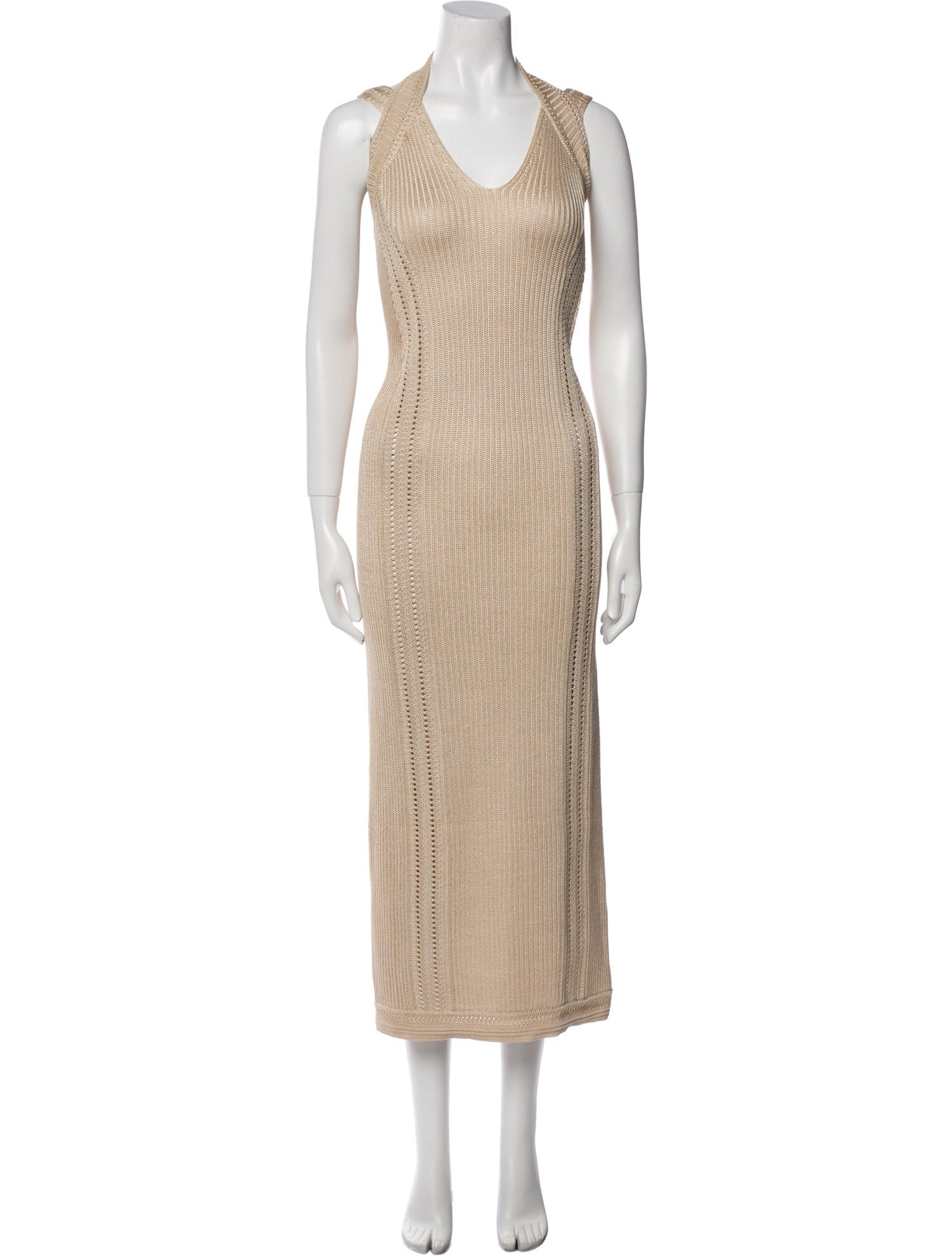 Gianfranco Ferre V-Neck Long Dress w/ Tags