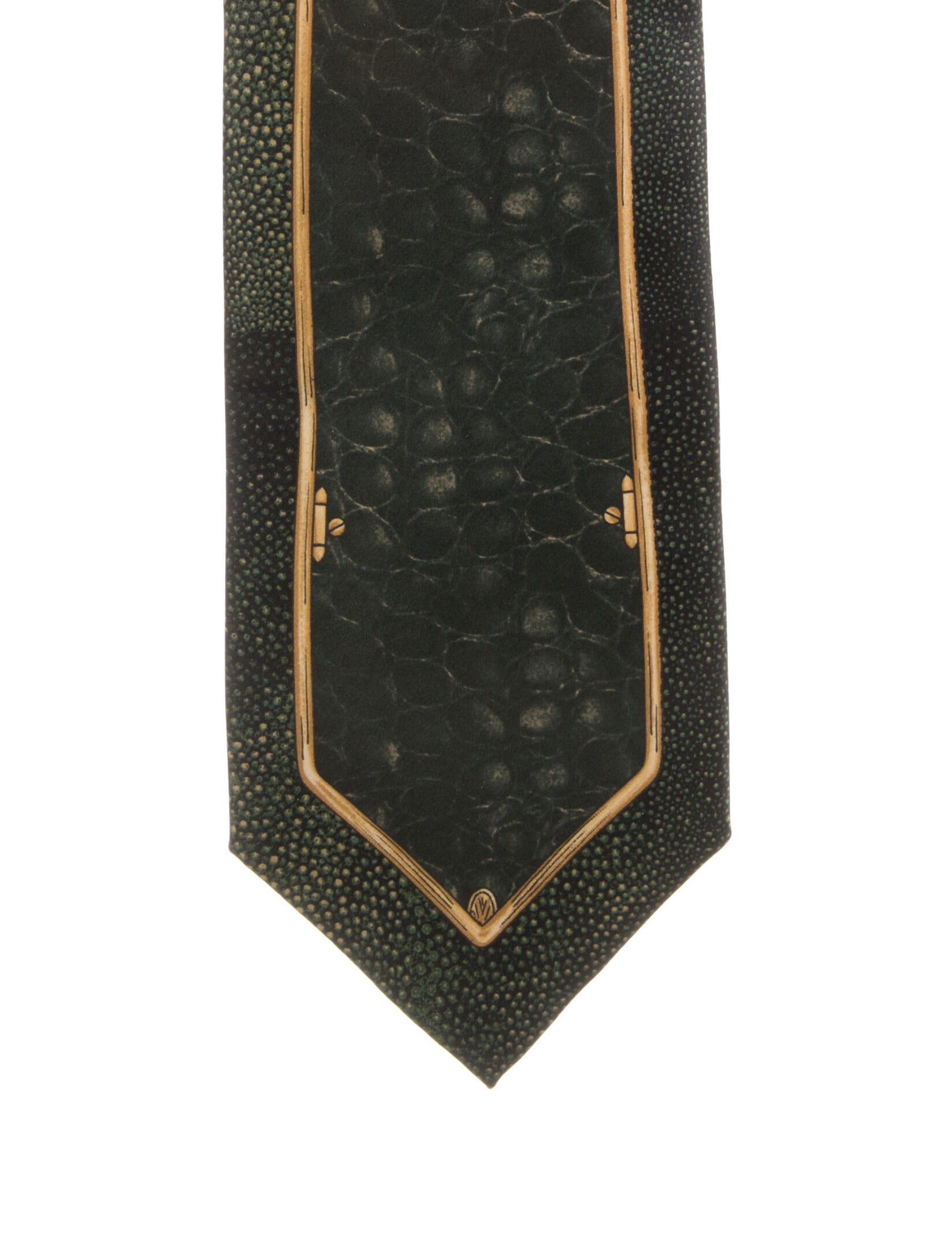Gianfranco Ferre Animal Print Silk Tie