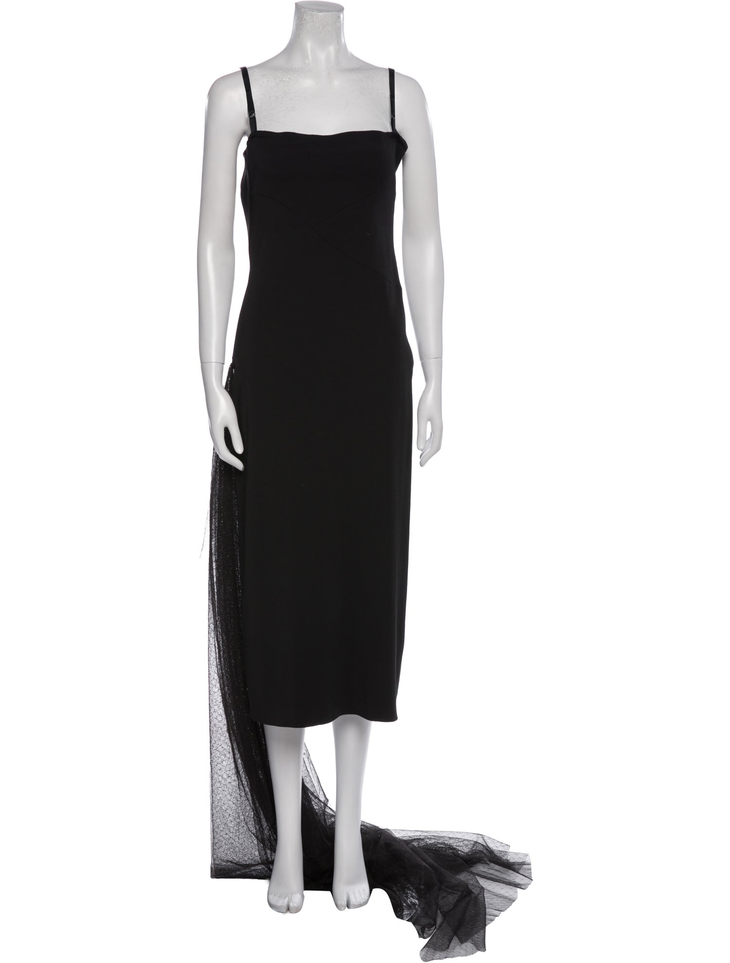 Gianfranco Ferre Square Neckline Midi Length Dress