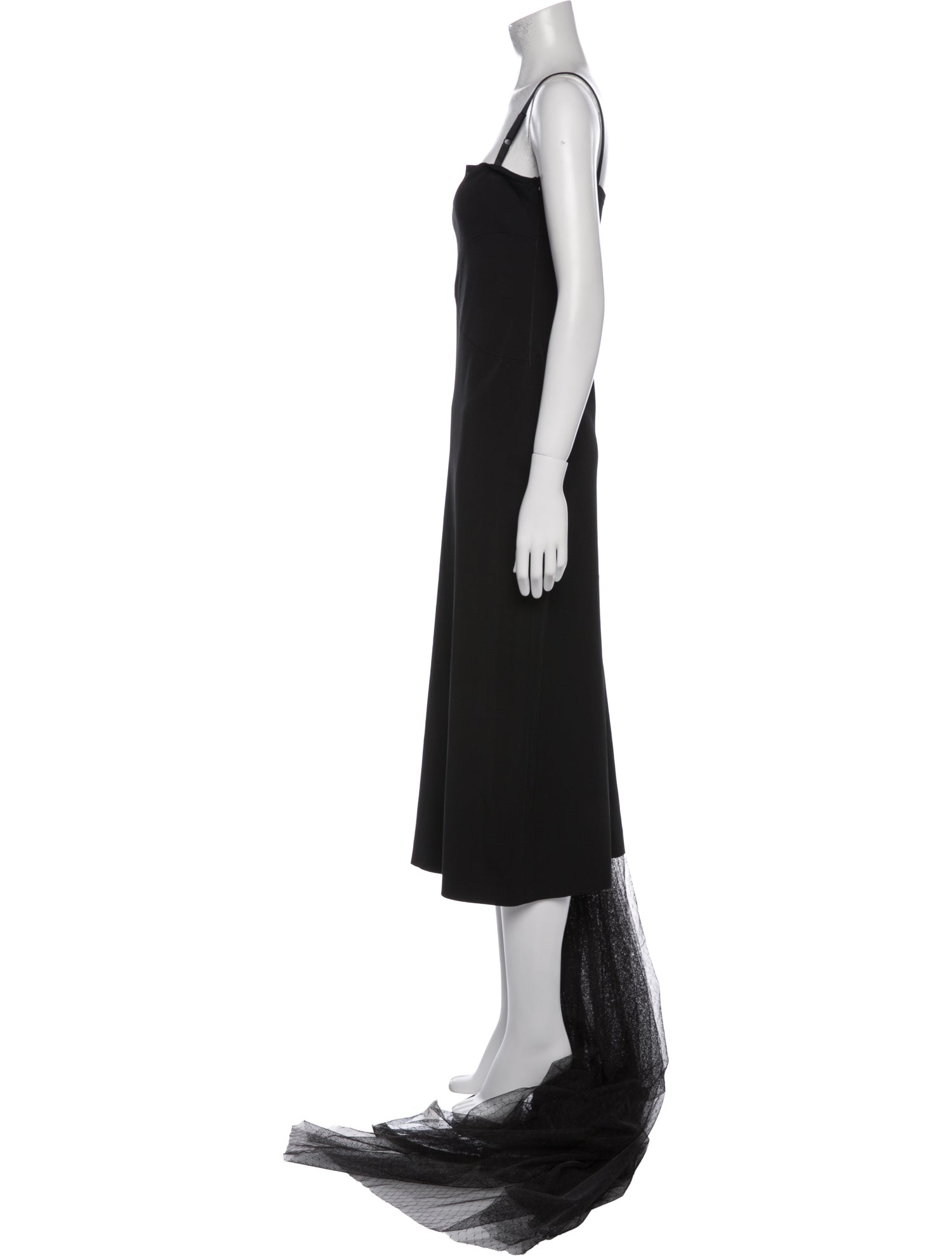 Gianfranco Ferre Square Neckline Midi Length Dress