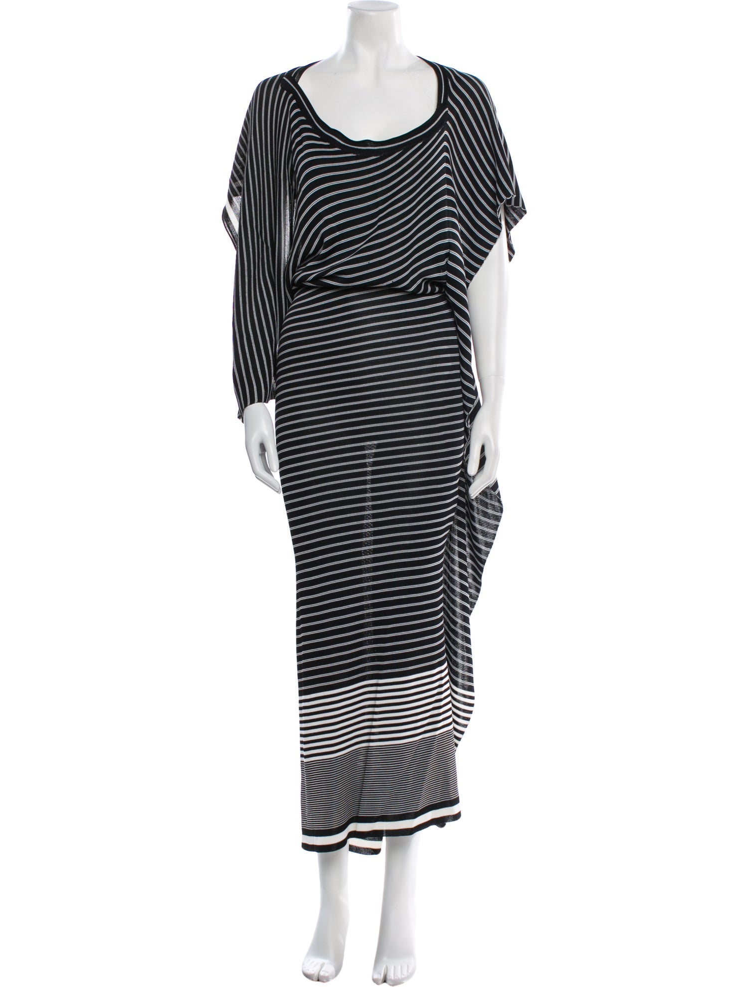 Gianfranco Ferre Striped Long Dress