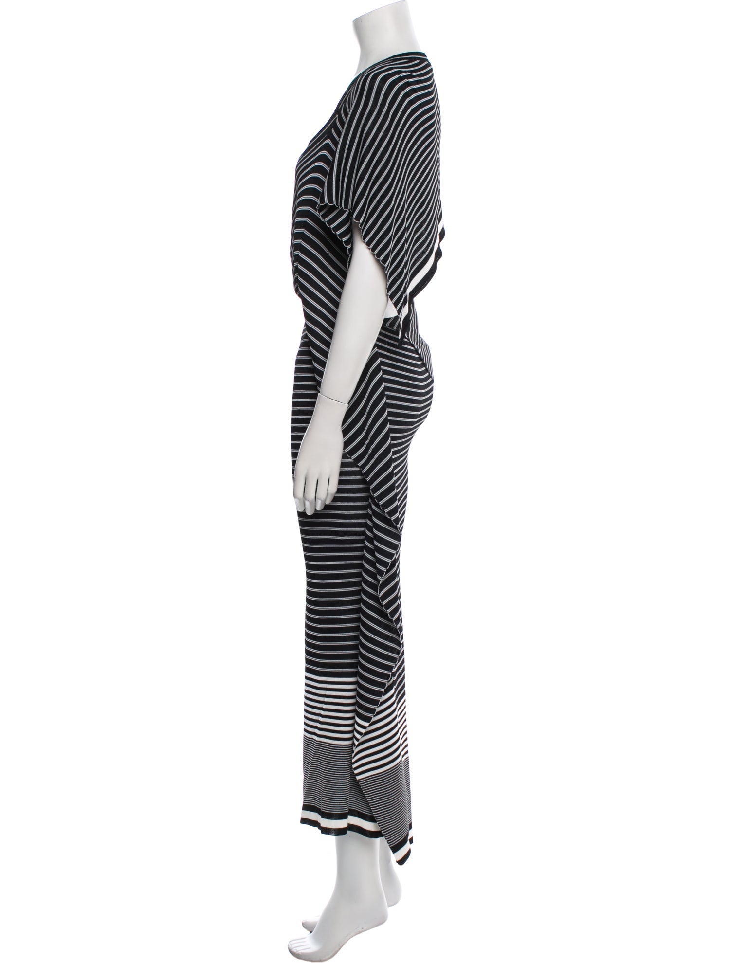 Gianfranco Ferre Striped Long Dress