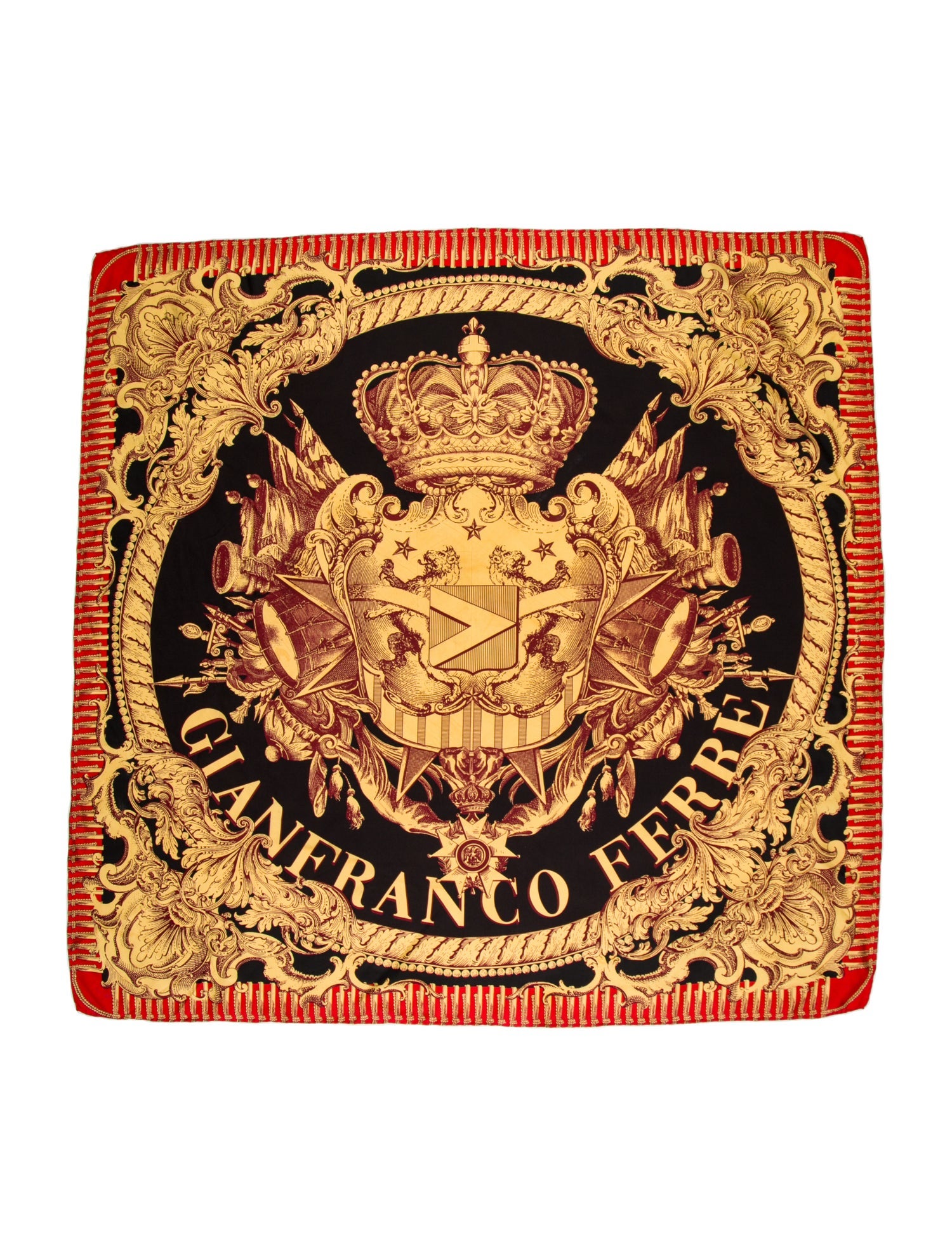 Gianfranco Ferre Silk Printed Scarf