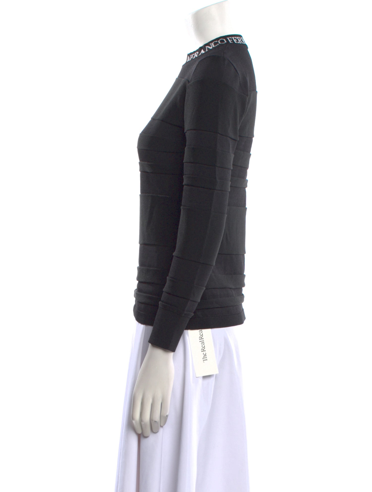 Gianfranco Ferre Mock Neck Long Sleeve Sweatshirt