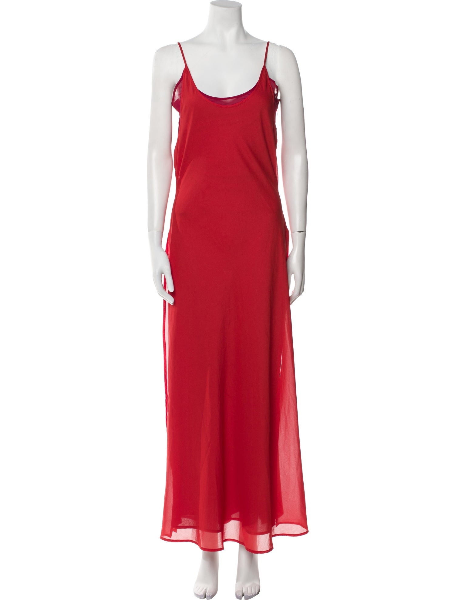 Gianfranco Ferre Scoop Neck Long Dress