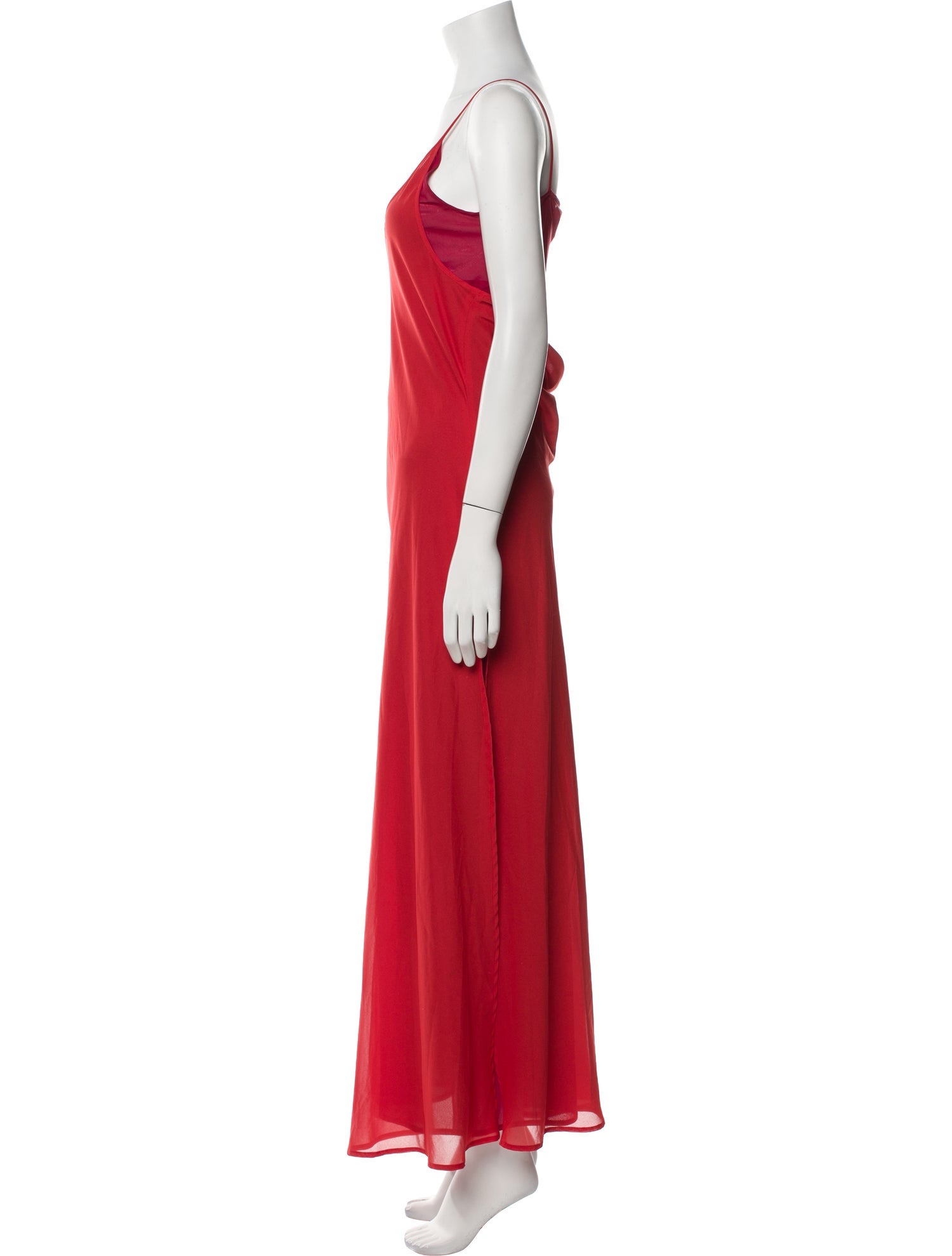 Gianfranco Ferre Scoop Neck Long Dress