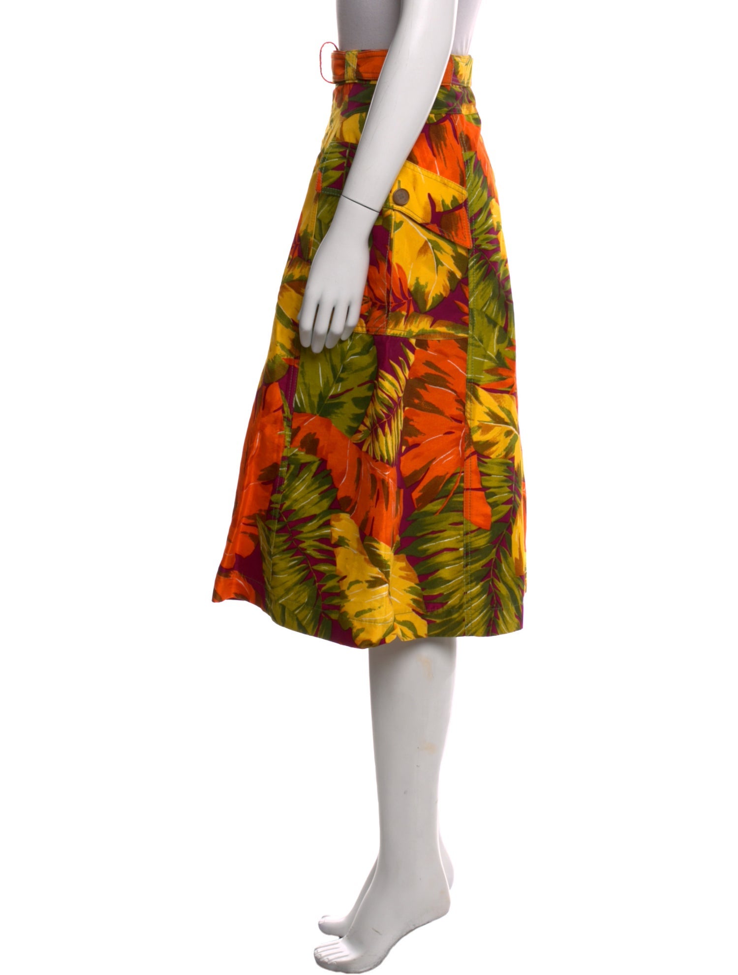 Gianfranco Ferre Floral Print Knee-Length Skirt