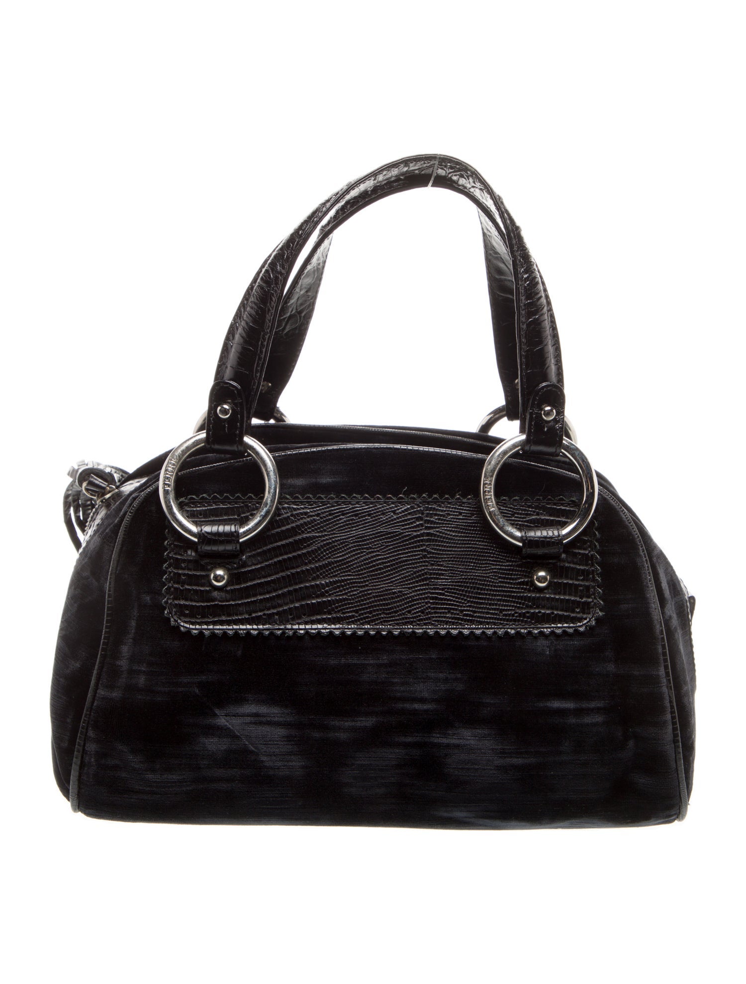 Gianfranco Ferre Velvet Top Handle Bag