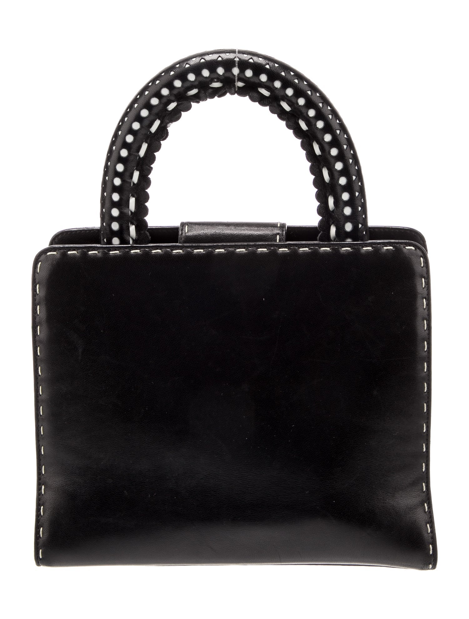 Gianfranco Ferre Leather Top Handle Bag