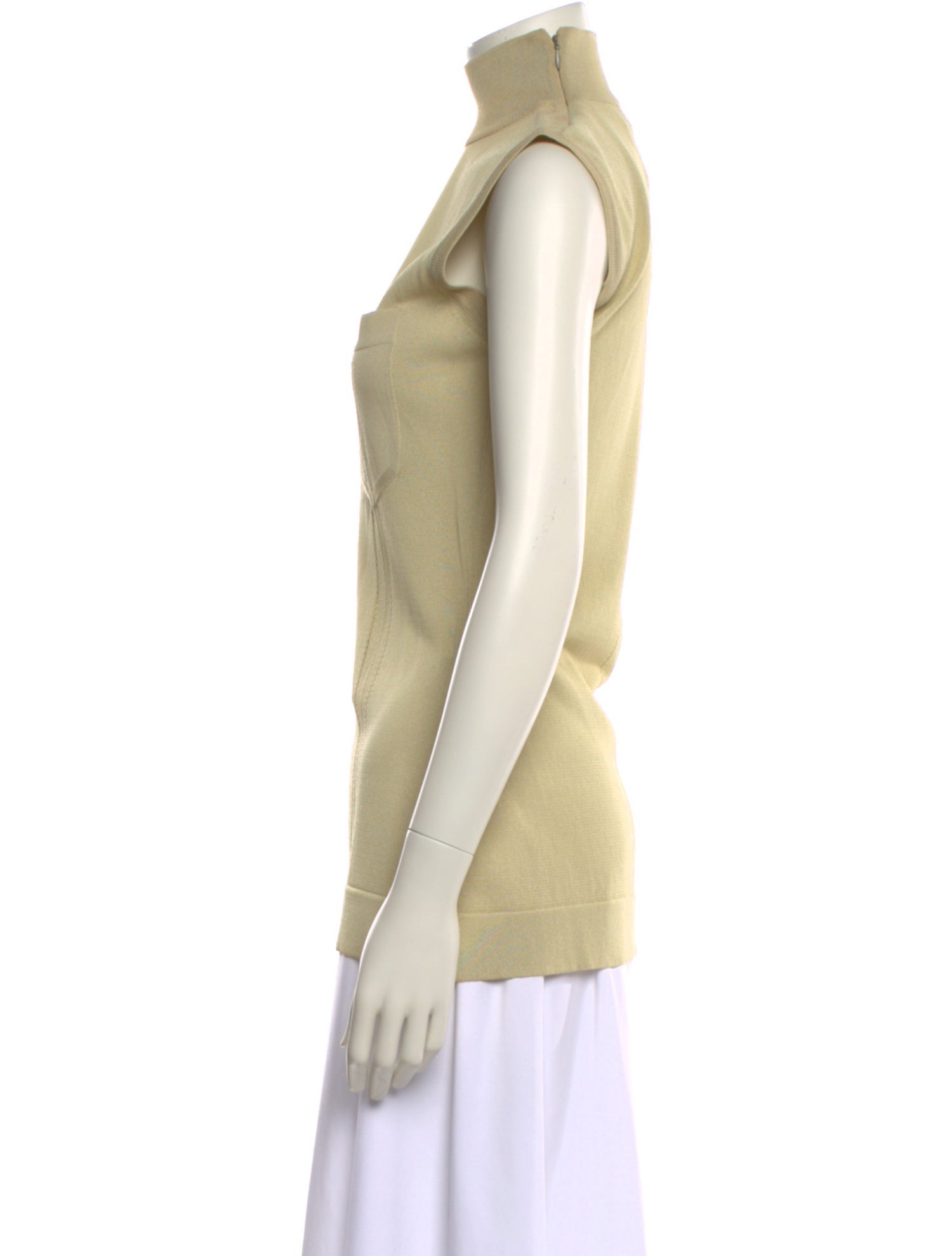 Gianfranco Ferre Turtleneck Sleeveless Top
