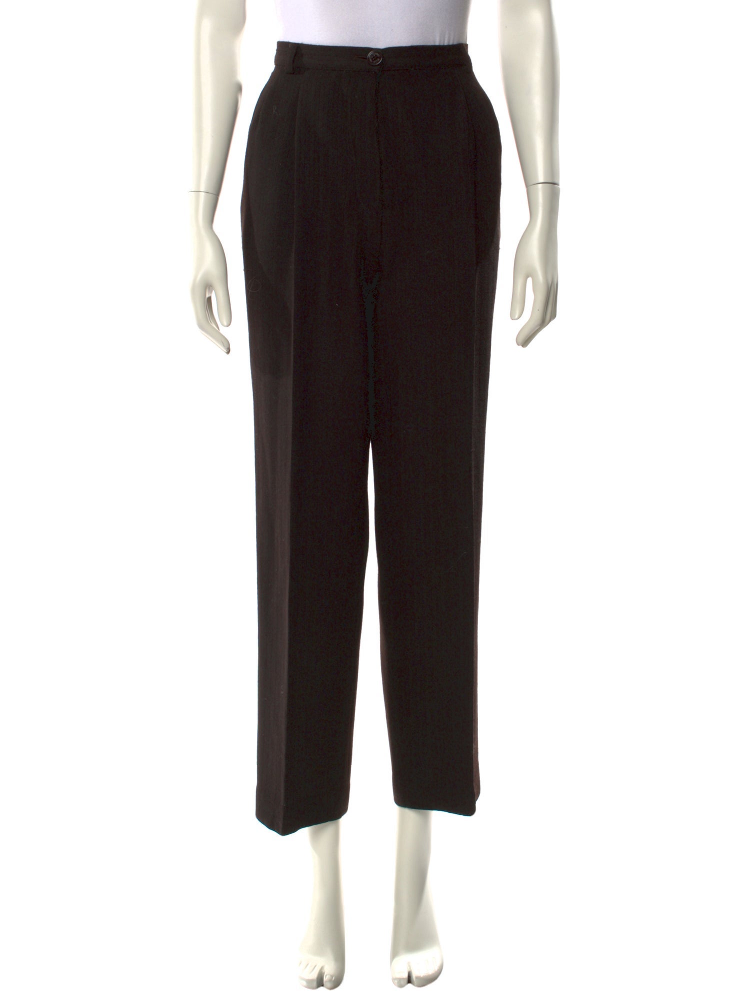 Gianfranco Ferre Wool Straight Leg Pants