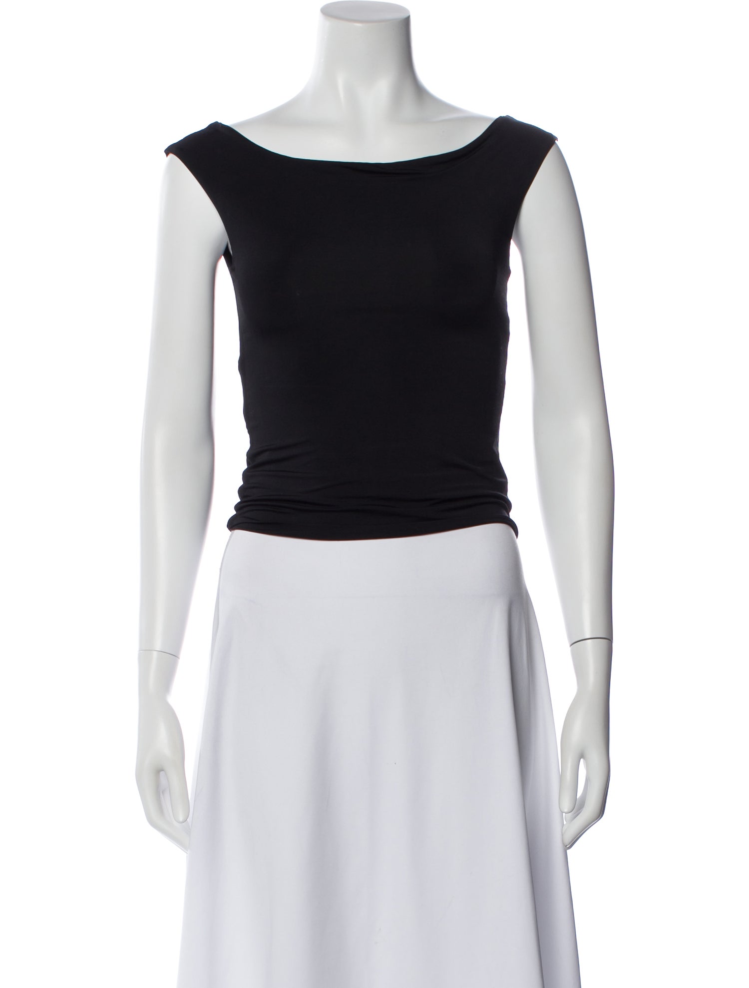 Gianfranco Ferre Studio Bateau Neckline Sleeveless Top