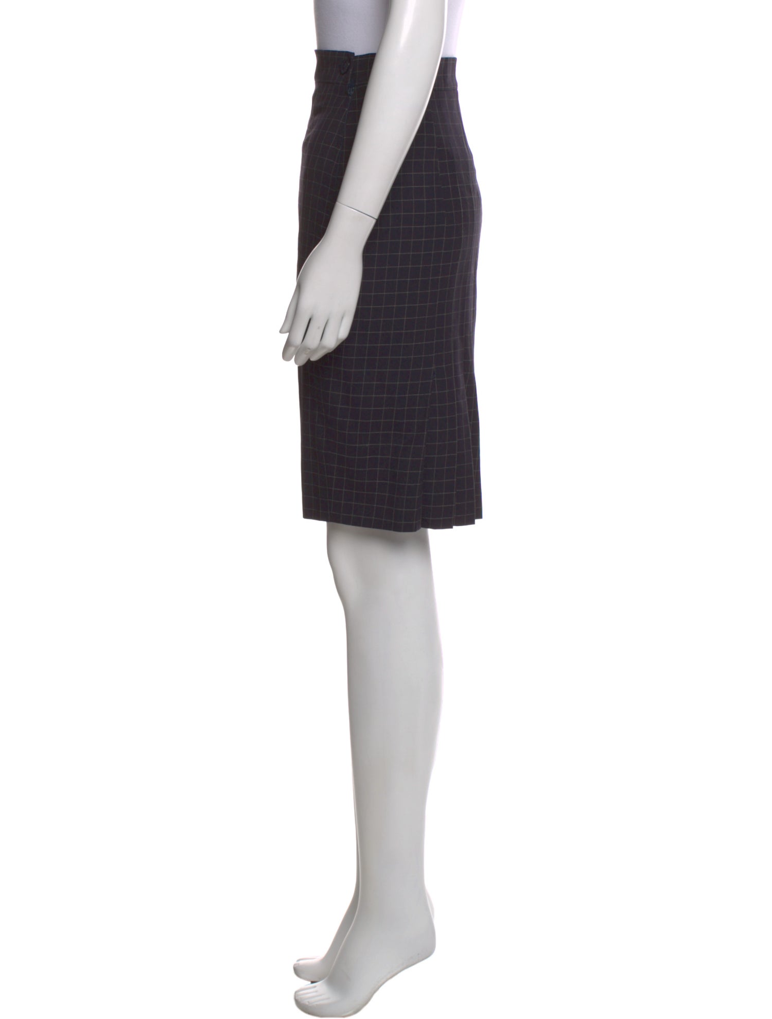 Gianfranco Ferre Wool Knee-Length Skirt