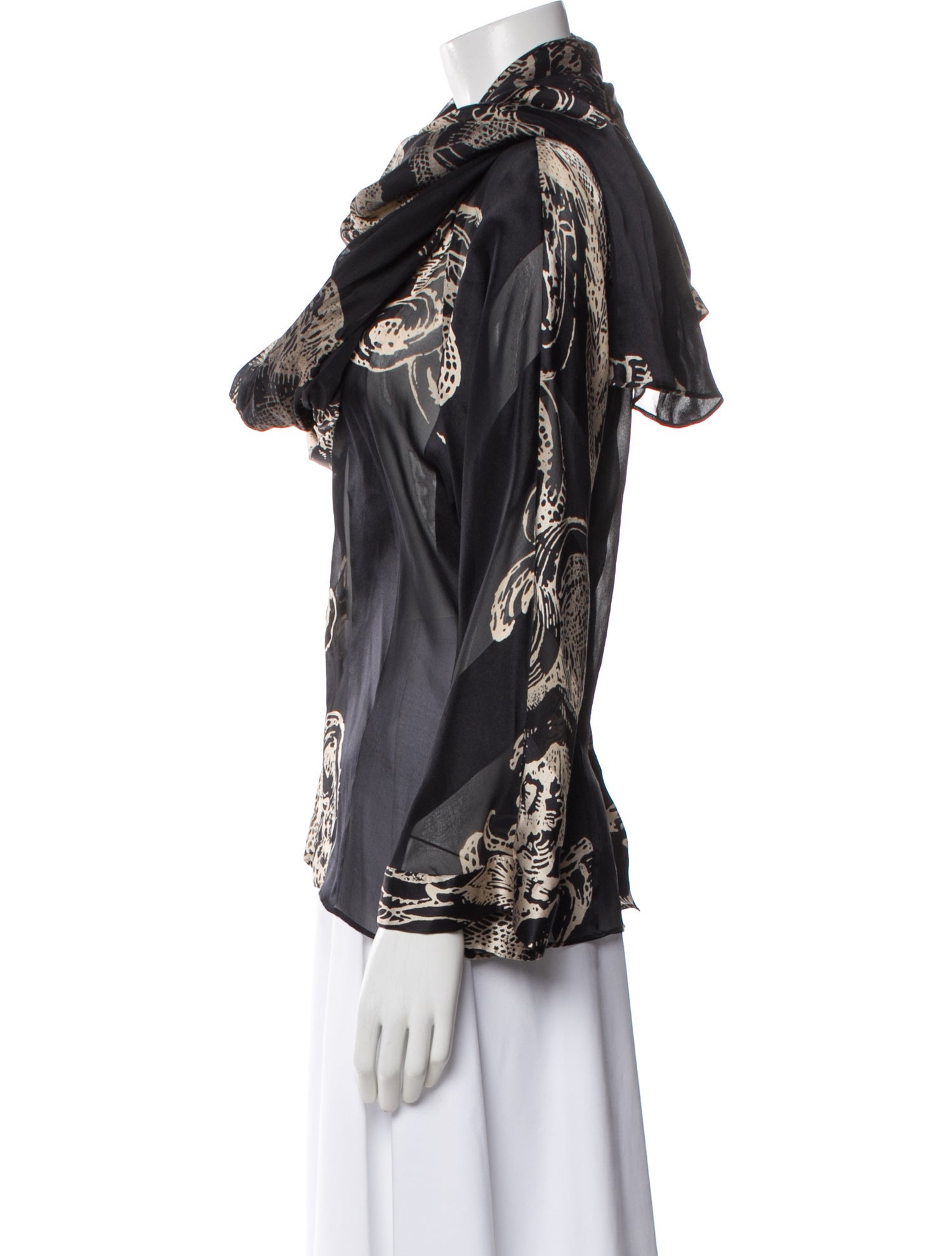 Gianfranco Ferre Silk Printed Blouse