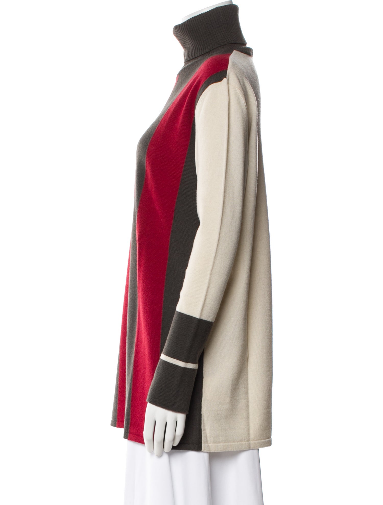 Gianfranco Ferre Virgin Wool Striped Sweater