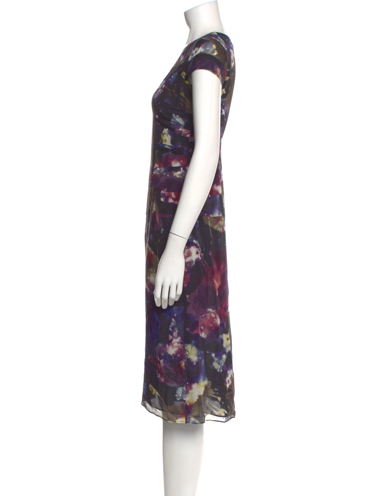 Gianfranco Ferre Silk Midi Length Dress