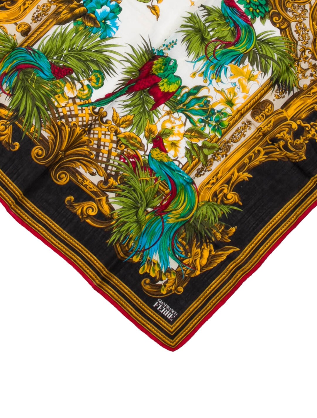 Gianfranco Ferre Silk Printed Scarf