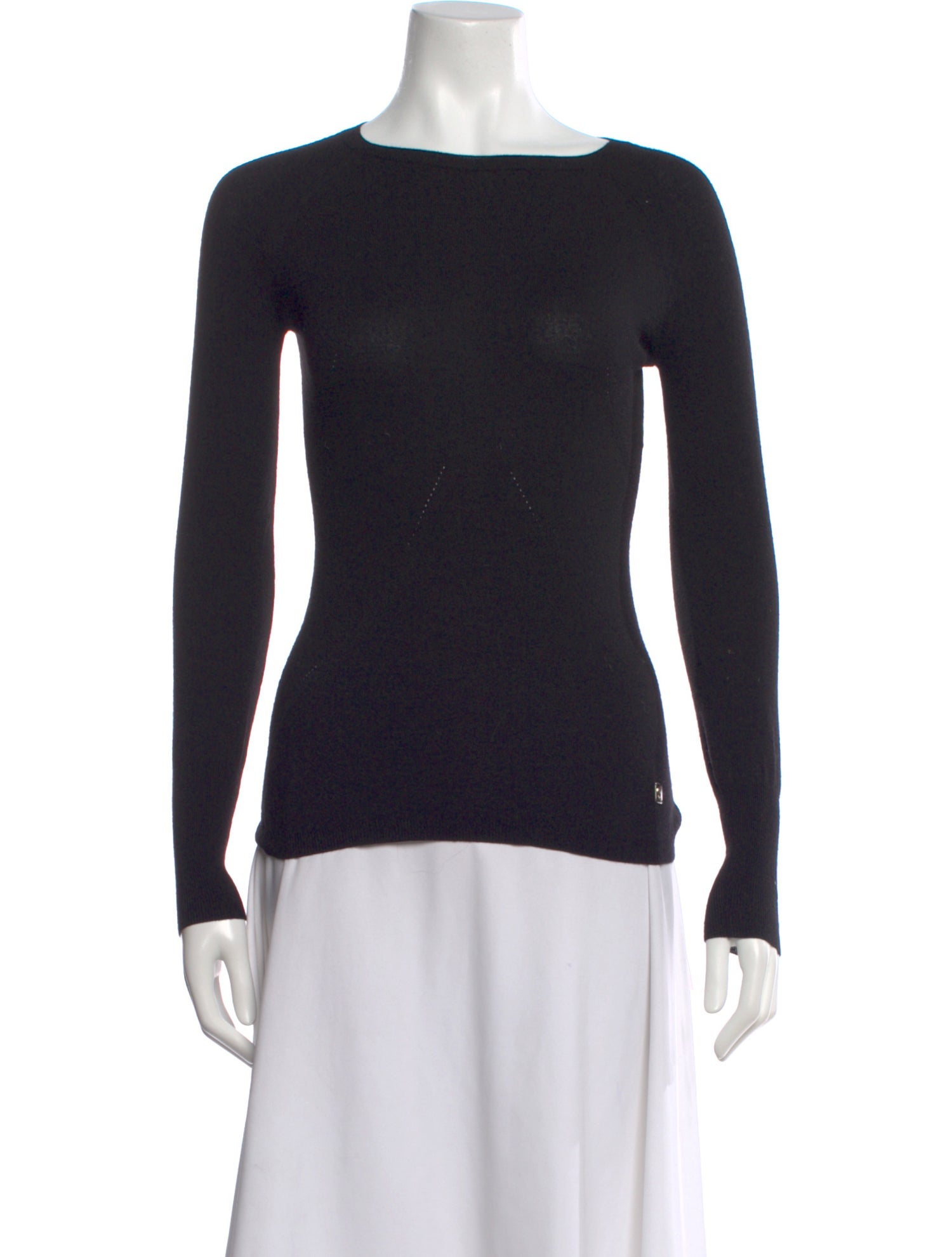Gianfranco Ferre Virgin Wool Crew Neck Top