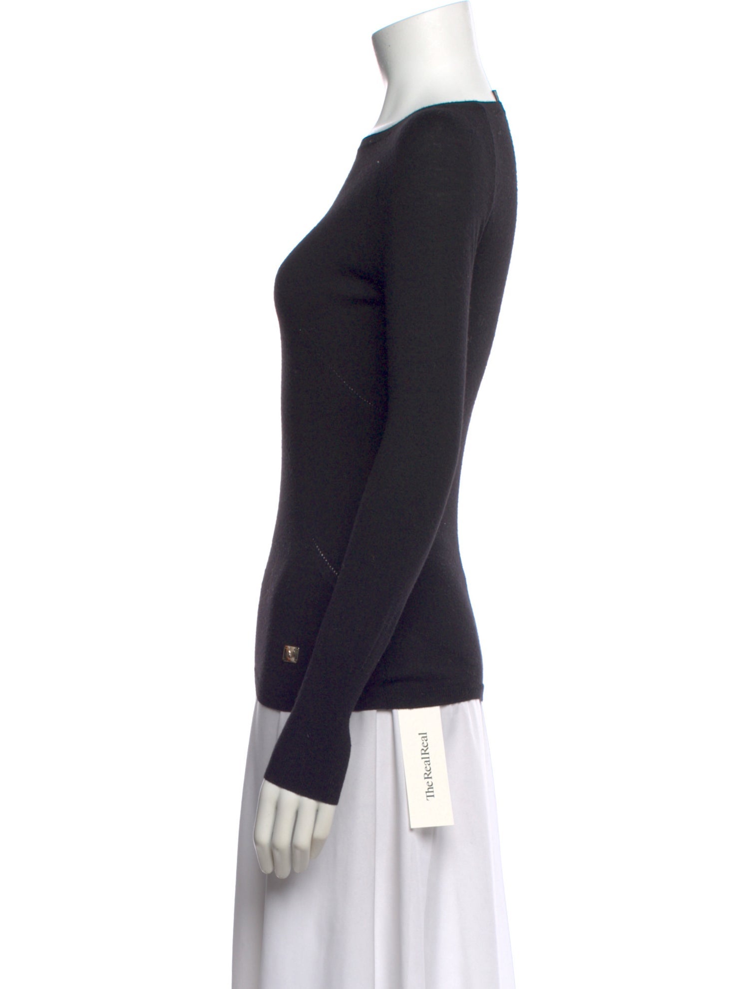Gianfranco Ferre Virgin Wool Crew Neck Top