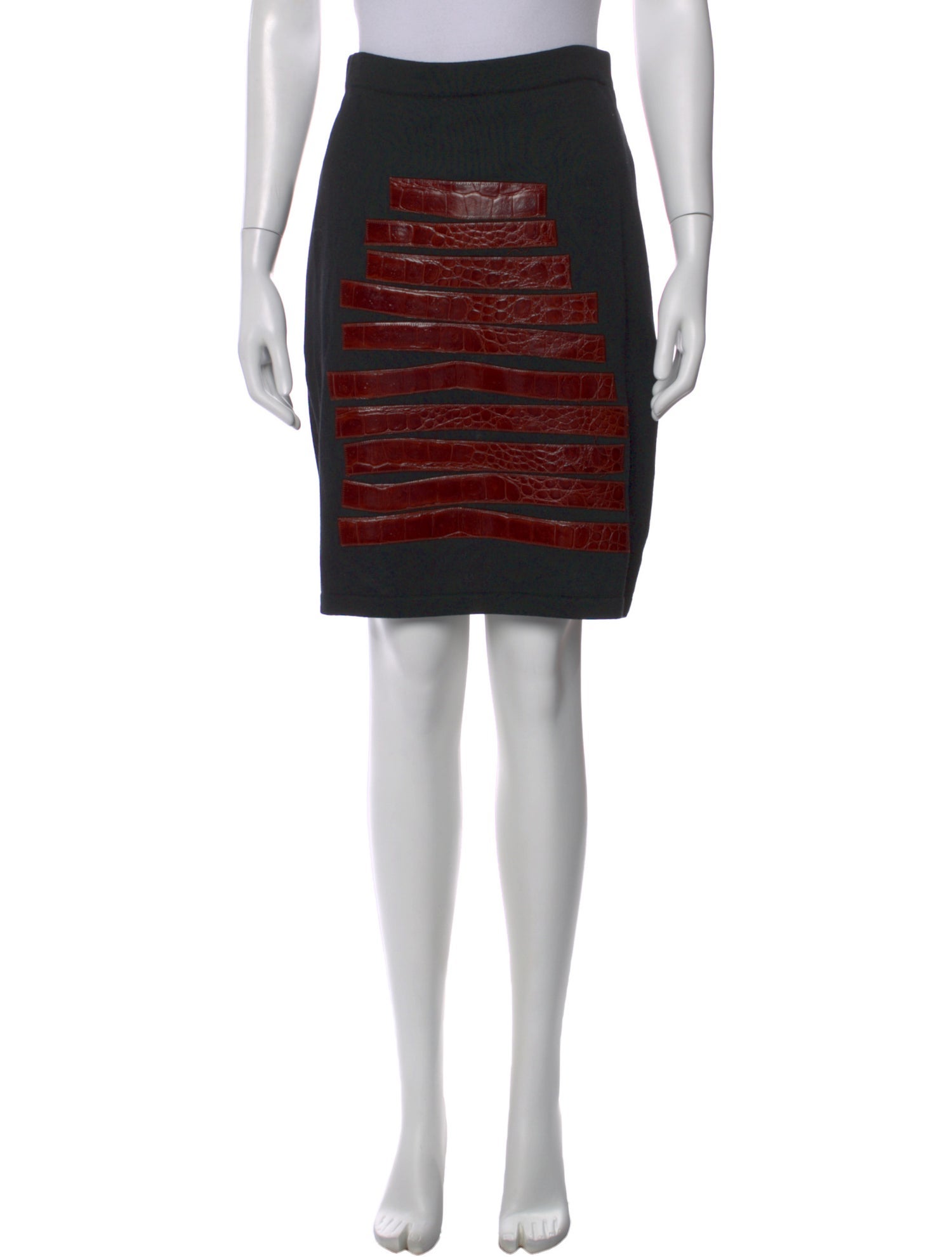Gianfranco Ferre Merino Wool Knee-Length Skirt
