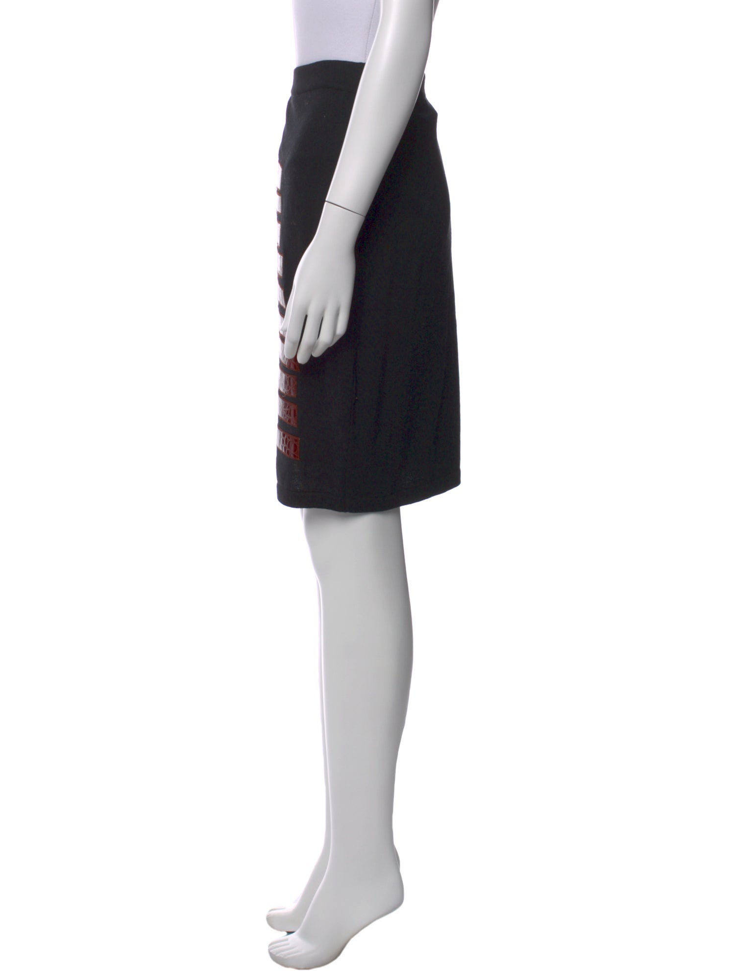 Gianfranco Ferre Merino Wool Knee-Length Skirt