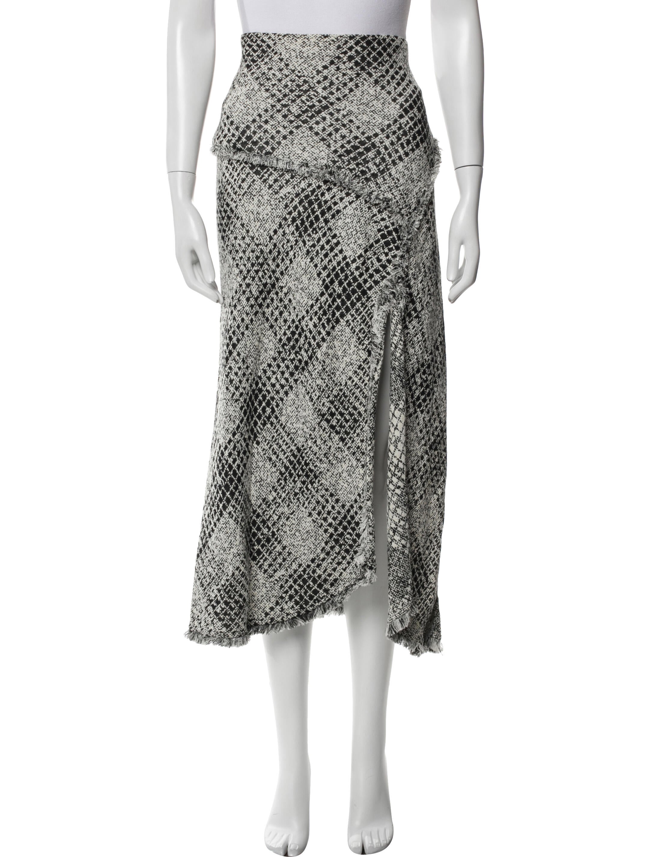 Ginger & Smart Plaid Print Midi Length Skirt