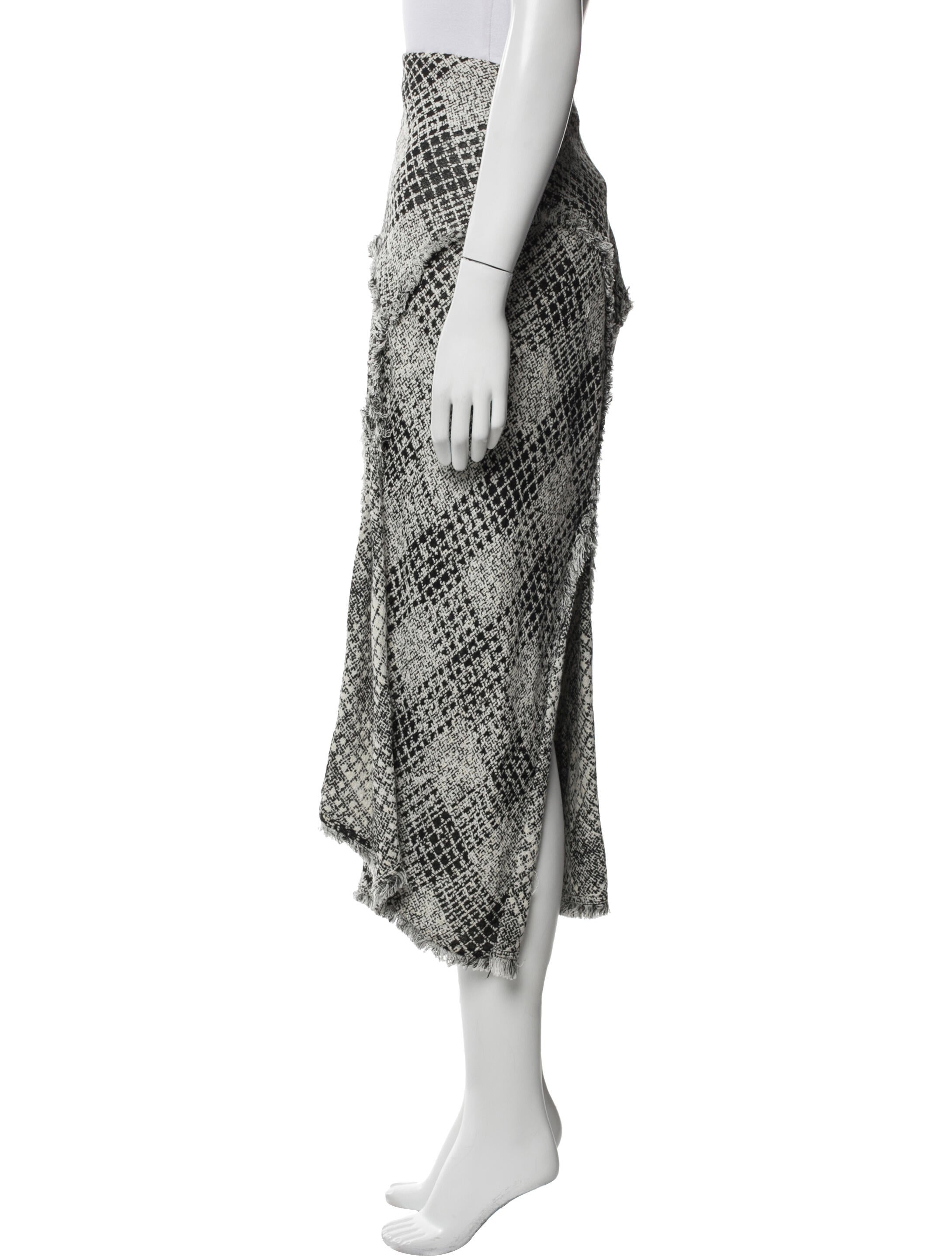 Ginger & Smart Plaid Print Midi Length Skirt