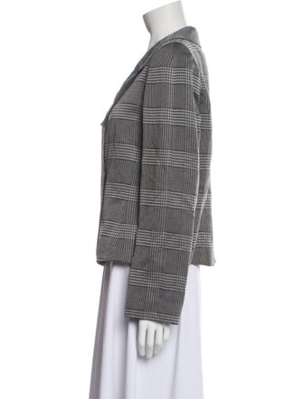 Giorgio Armani Plaid Print Blazer