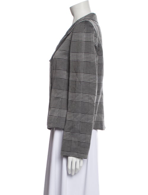 Giorgio Armani Plaid Print Blazer