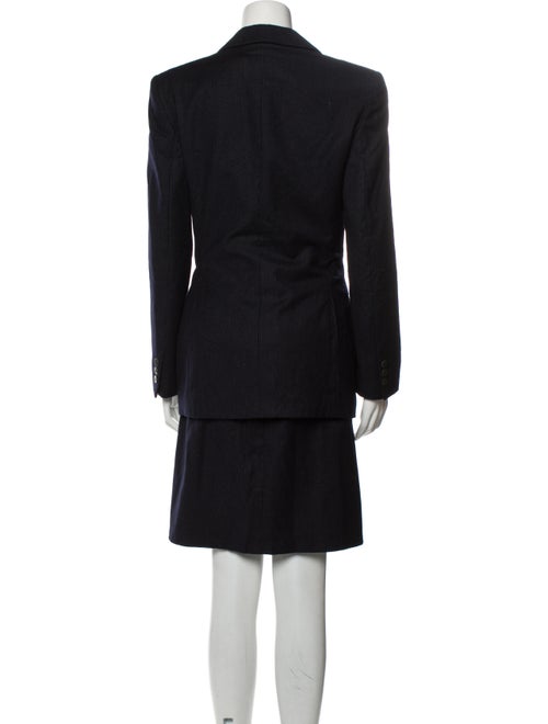 Giorgio Armani Virgin Wool Striped Skirt Suit