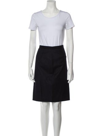 Giorgio Armani Virgin Wool Striped Skirt Suit