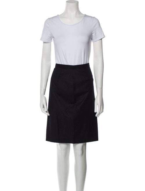 Giorgio Armani Virgin Wool Striped Skirt Suit