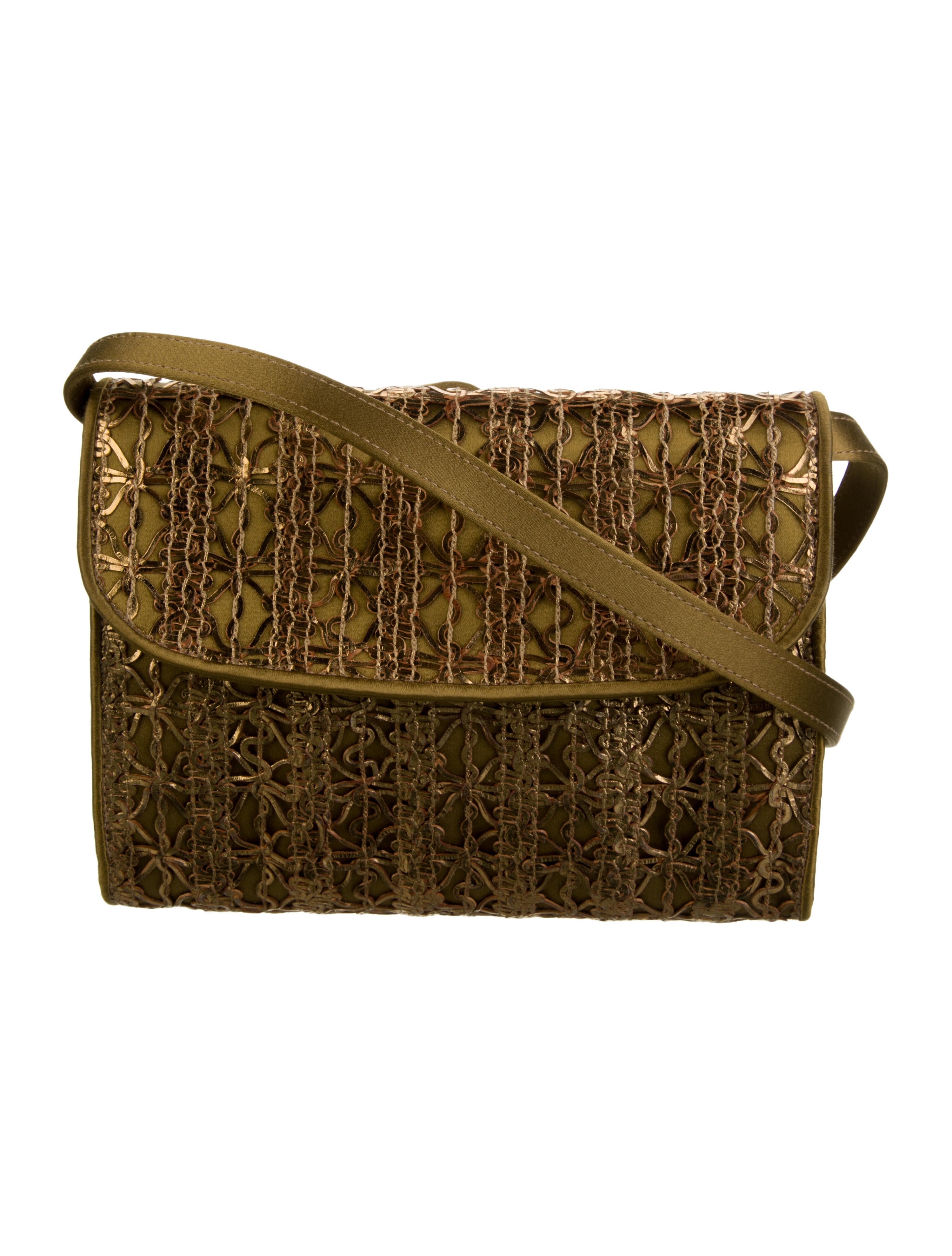 Armani Satin Crossbody Bag Gold Crossbody Bags, Handbags