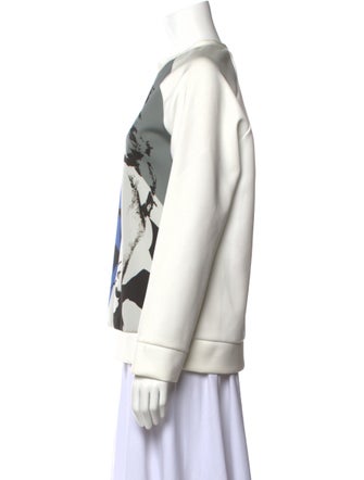 Giorgio Armani Printed Bateau Neckline Sweatshirt