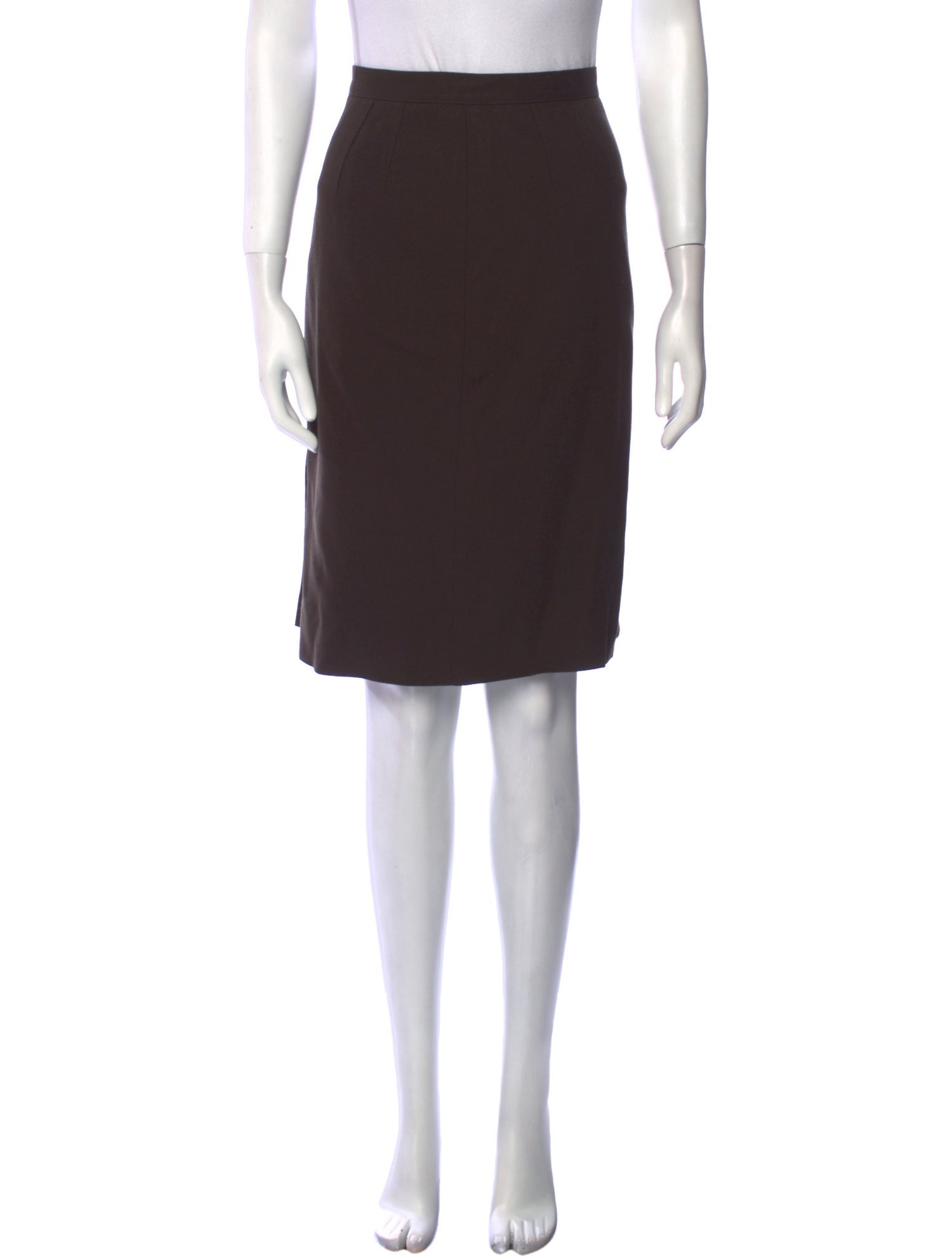 Giorgio Armani Virgin Wool Knee-Length Skirt