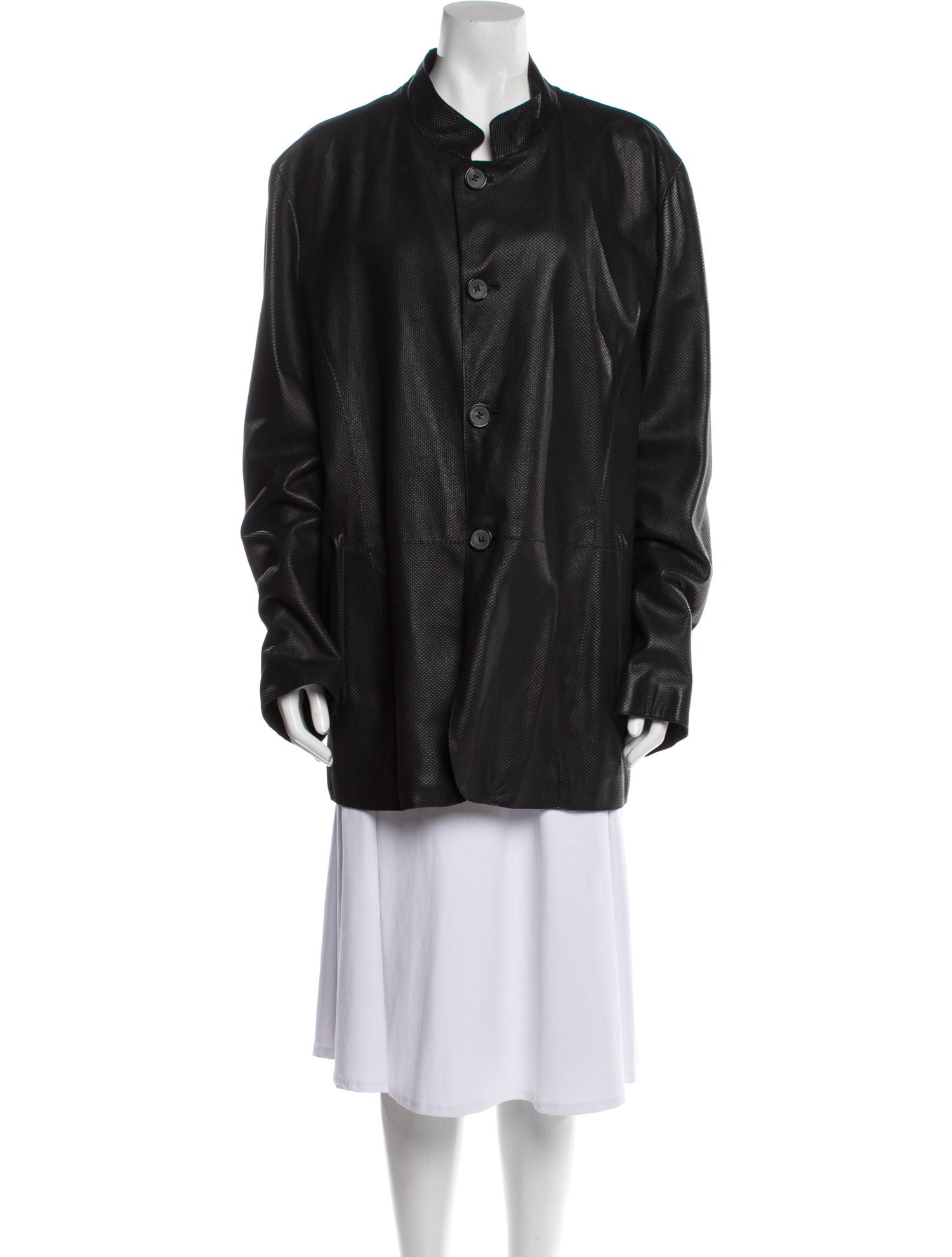 ジャケット・アウター GIORGIO ARMANI lamb leather jacket 31791291_61244386_600.jpg