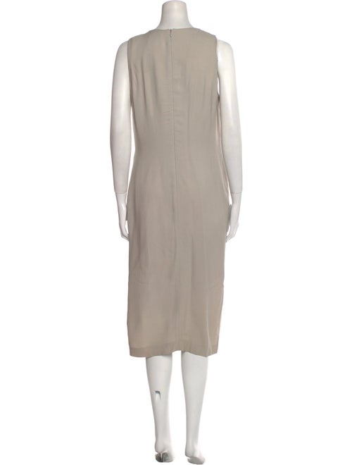 Giorgio Armani Scoop Neck Long Dress