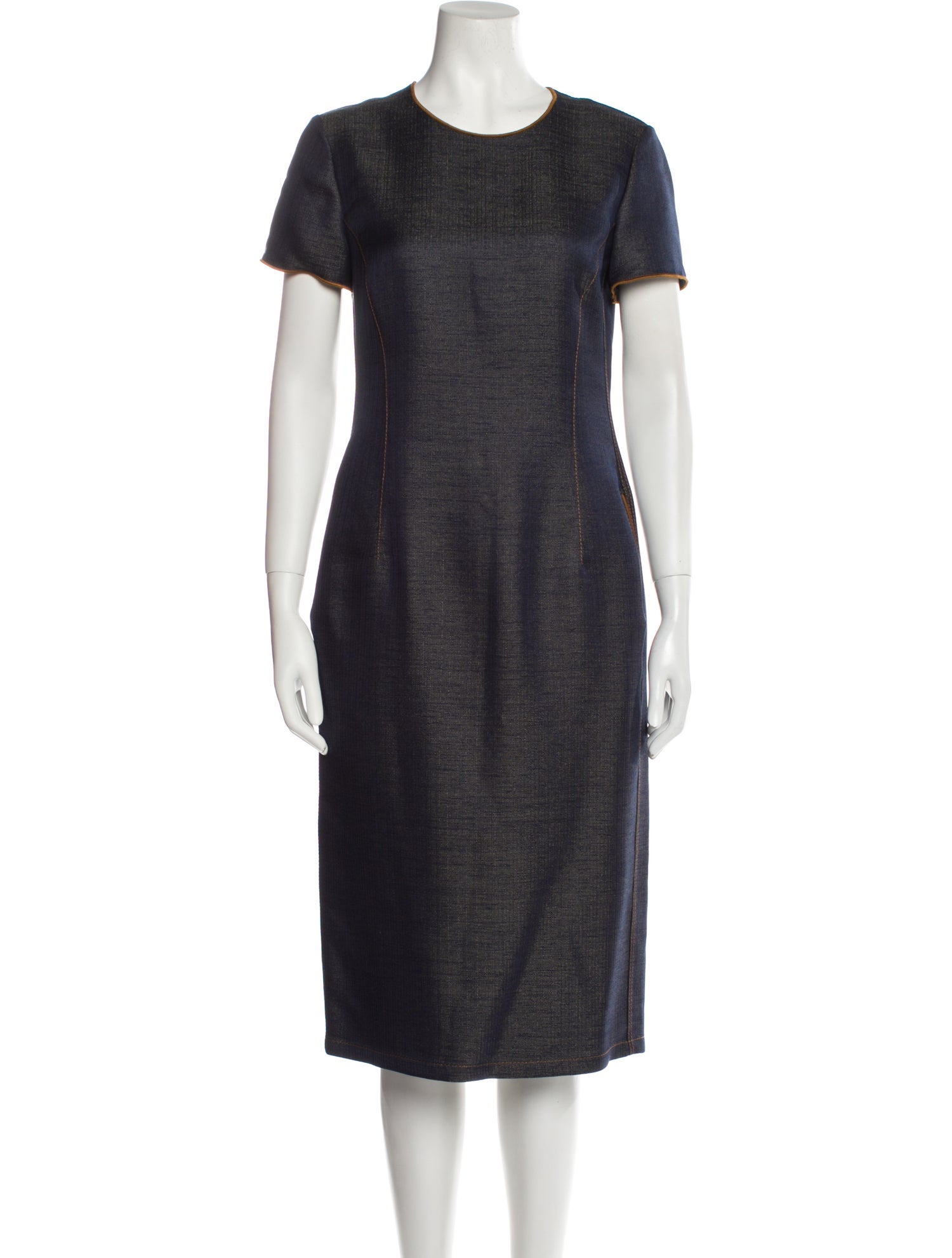 Giorgio Armani Crew Neck Midi Length Dress w/ Tags
