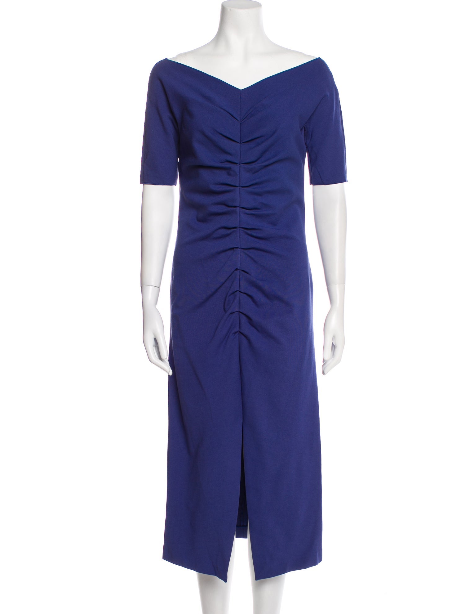 Giorgio Armani V-Neck Midi Length Dress