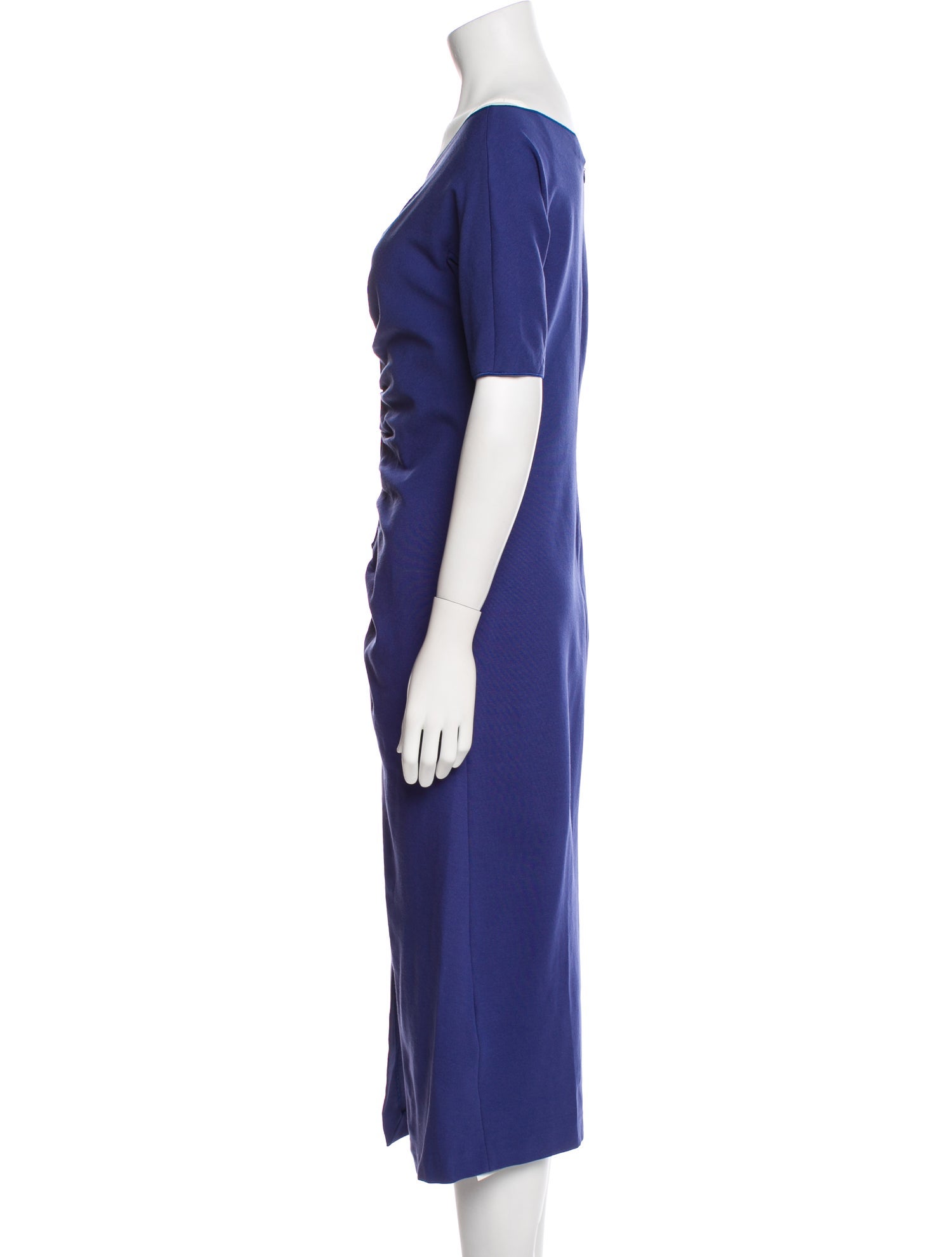 Giorgio Armani V-Neck Midi Length Dress