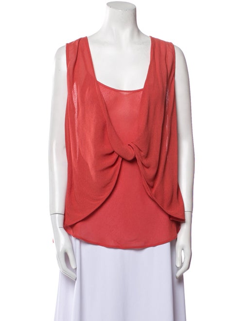 Giorgio Armani Scoop Neck Sleeveless Top
