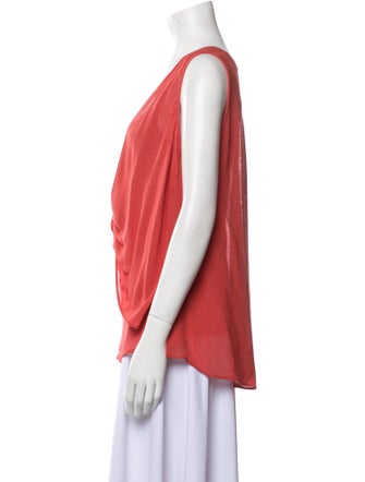 Giorgio Armani Scoop Neck Sleeveless Top