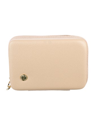 Giorgio Armani Leather Logo Cosmetic Case