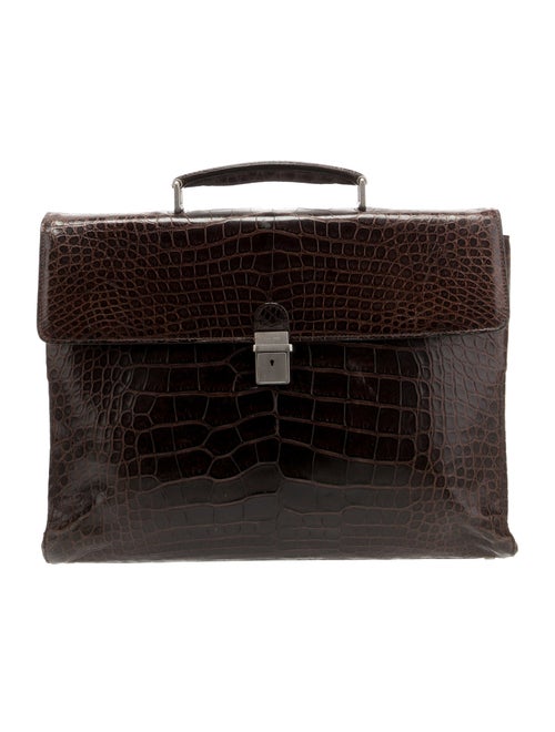 Giorgio Armani Alligator Briefcase
