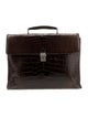 Giorgio Armani Alligator Briefcase