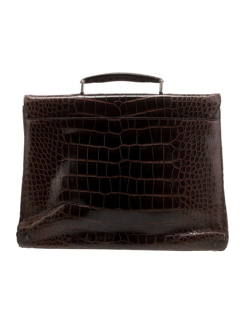 Giorgio Armani Alligator Briefcase